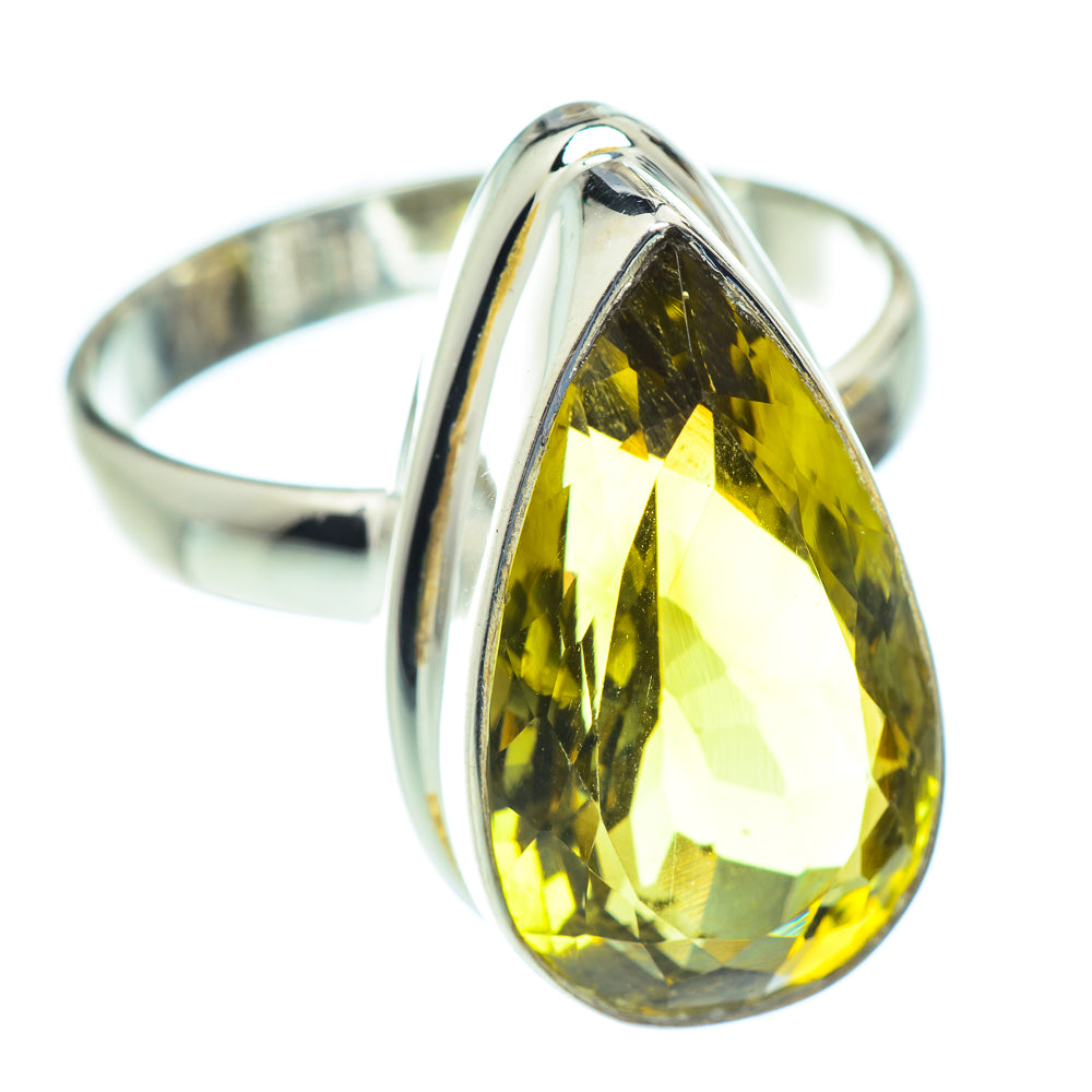 Lemon Quartz Rings handcrafted by Ana Silver Co - RING53856