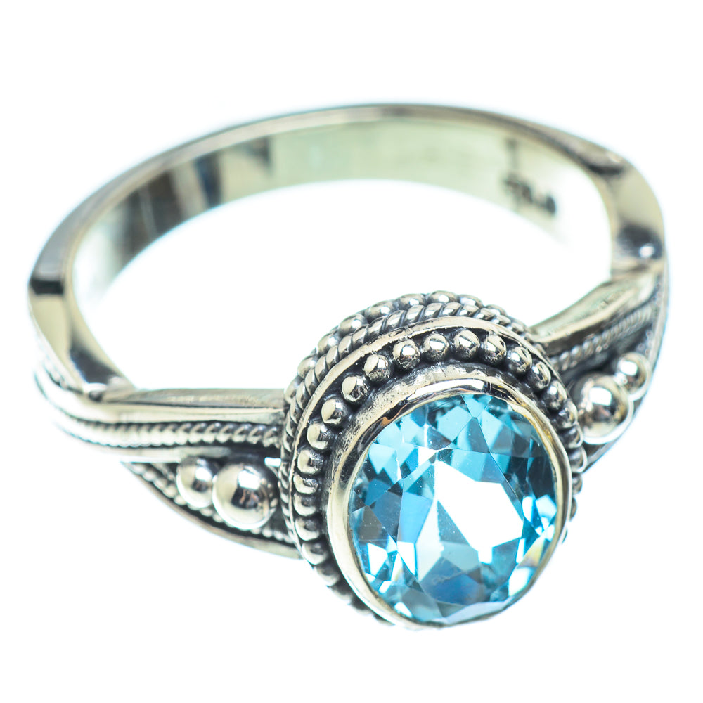 Blue Topaz Rings handcrafted by Ana Silver Co - RING53889