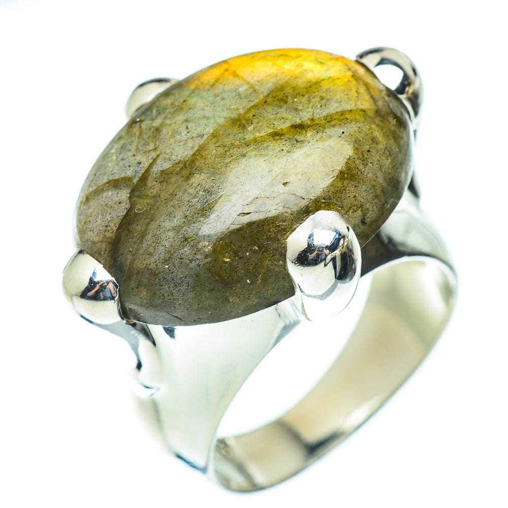 Labradorite Rings handcrafted by Ana Silver Co - RING54001