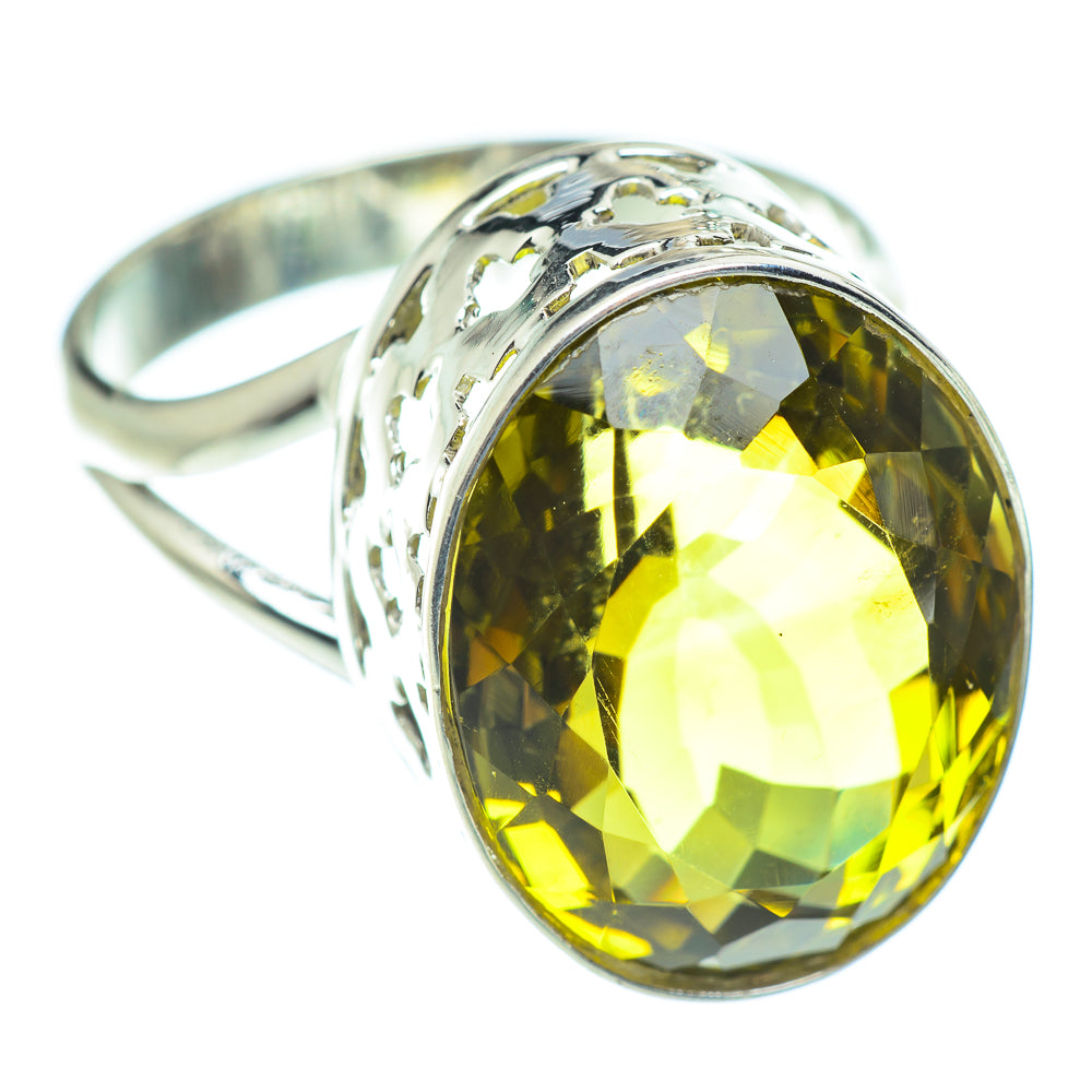 Lemon Quartz Rings handcrafted by Ana Silver Co - RING54031