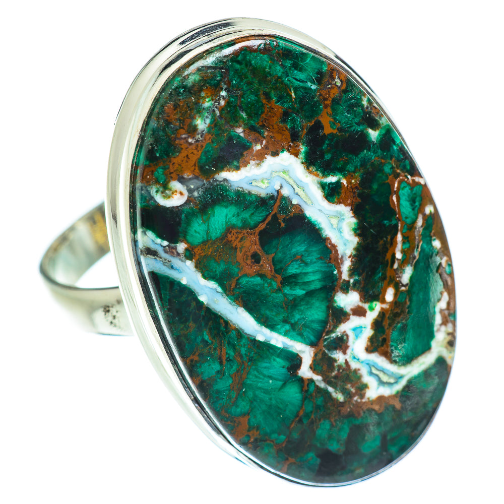Chrysocolla Rings handcrafted by Ana Silver Co - RING54045