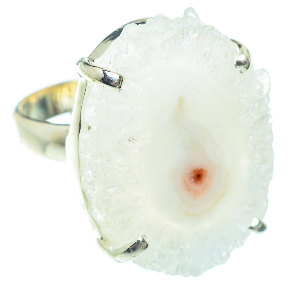 White Solar Quartz Rings handcrafted by Ana Silver Co - RING54080