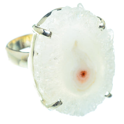 White Solar Quartz Rings handcrafted by Ana Silver Co - RING54080