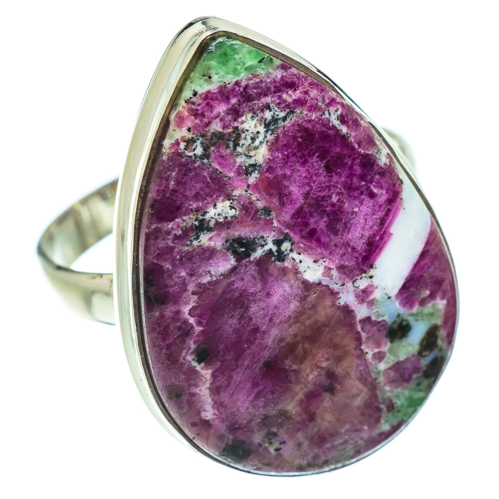 Ruby Zoisite Rings handcrafted by Ana Silver Co - RING54112
