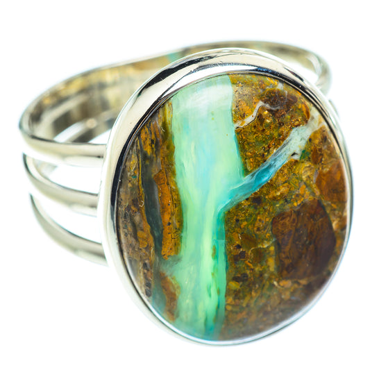 Peruvian Opal Rings handcrafted by Ana Silver Co - RING54171