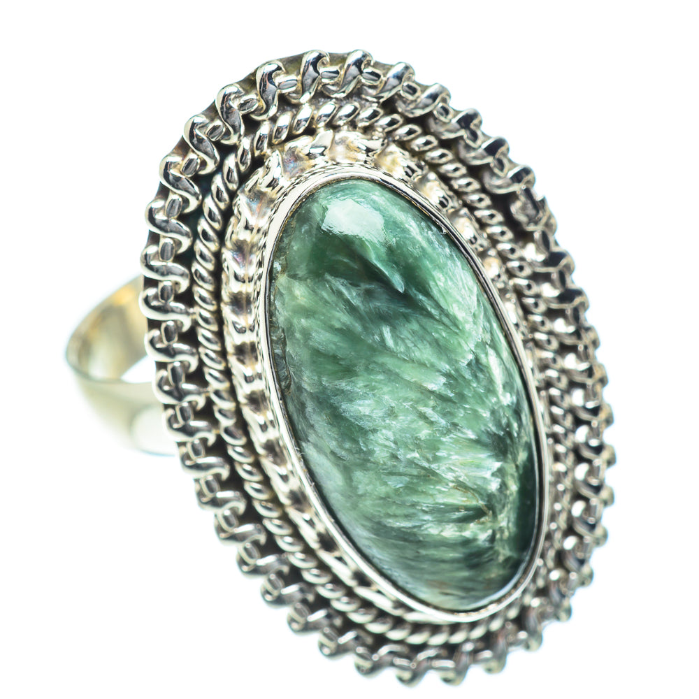 Seraphinite Rings handcrafted by Ana Silver Co - RING54319