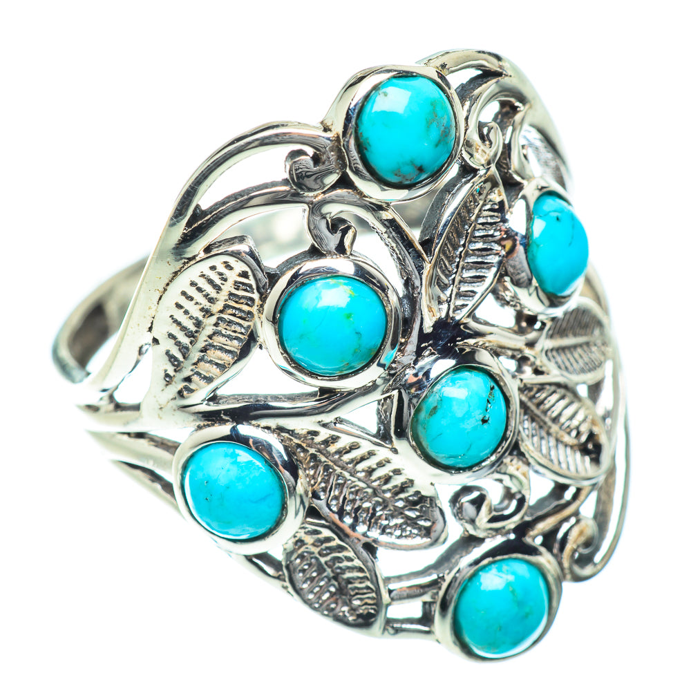 Tibetan Turquoise Rings handcrafted by Ana Silver Co - RING54360