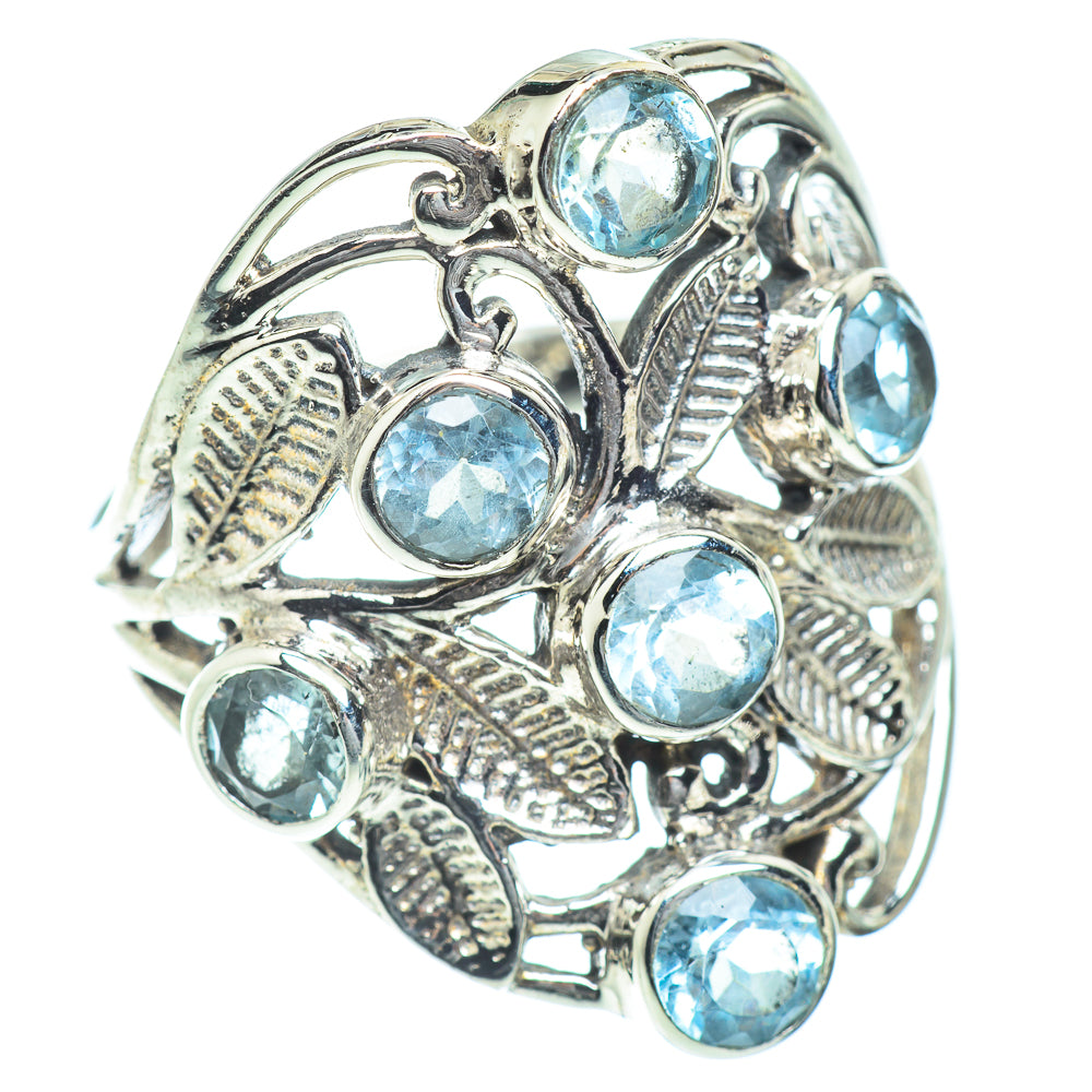 Blue Topaz Rings handcrafted by Ana Silver Co - RING54386