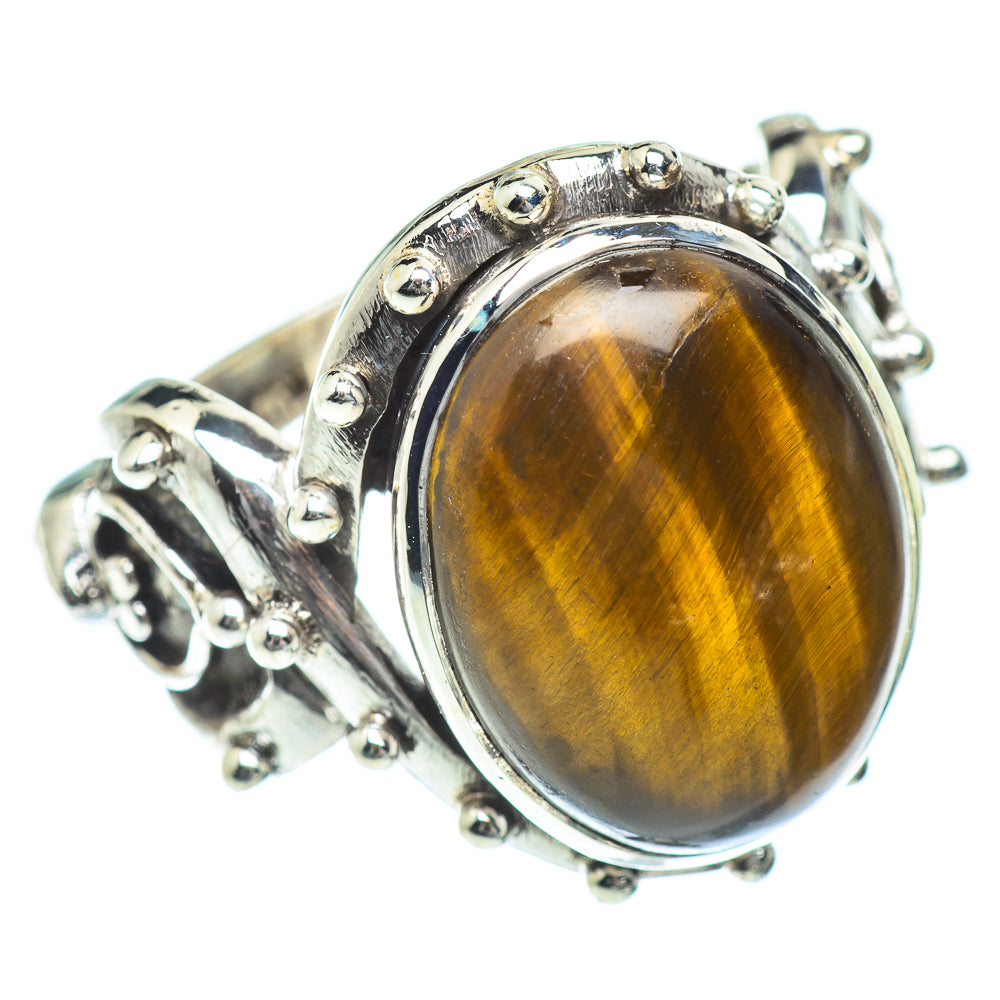 Tiger Eye Rings handcrafted by Ana Silver Co - RING54415