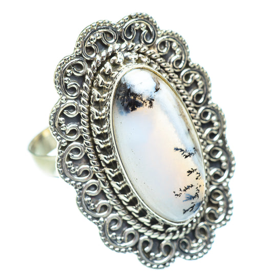 Dendritic Opal Rings handcrafted by Ana Silver Co - RING54465