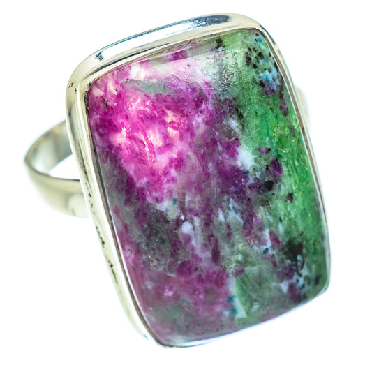 Ruby Zoisite Rings handcrafted by Ana Silver Co - RING54468