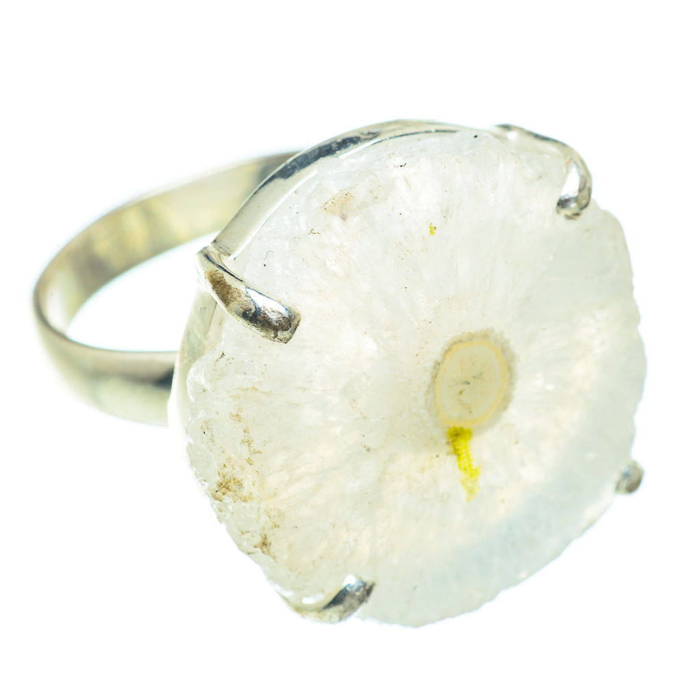 White Solar Quartz Rings handcrafted by Ana Silver Co - RING54511