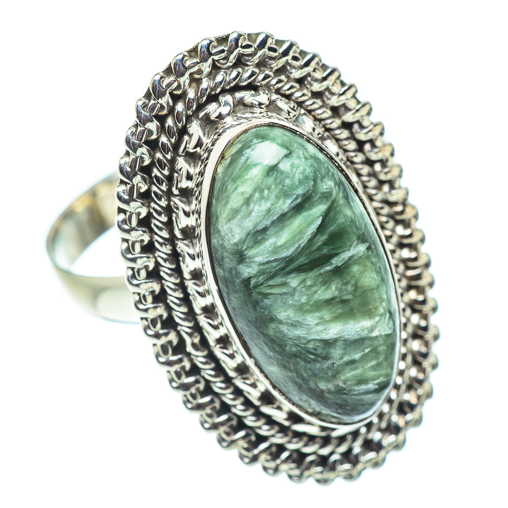 Seraphinite Rings handcrafted by Ana Silver Co - RING54634
