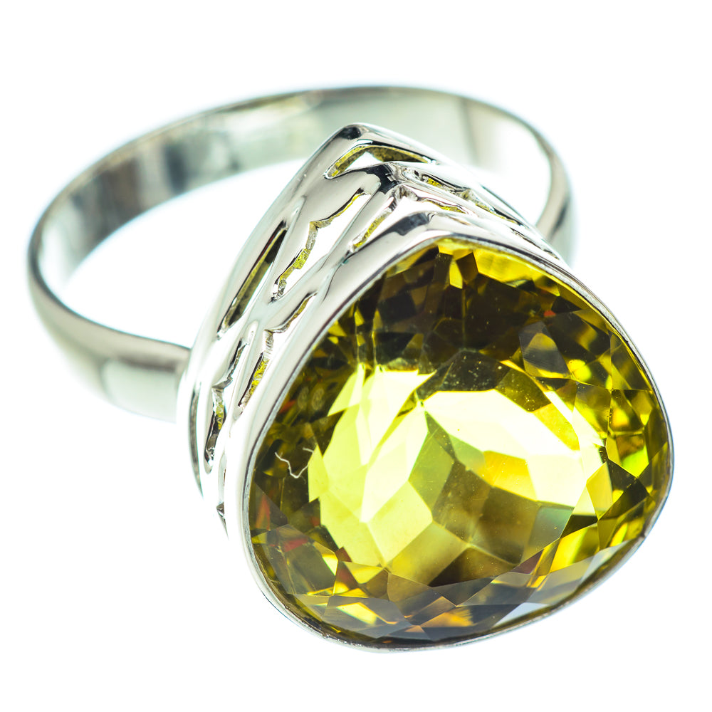 Olive Quartz Rings handcrafted by Ana Silver Co - RING54654