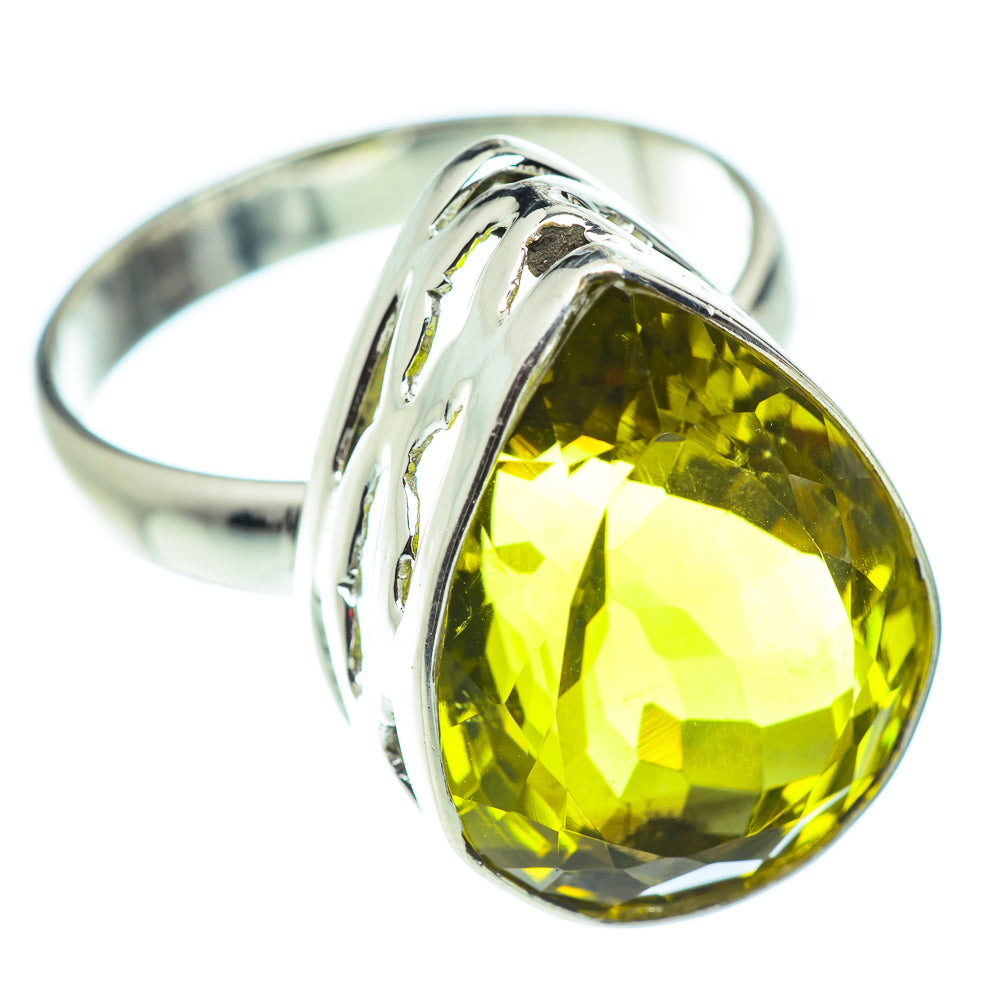 Olive Quartz Rings handcrafted by Ana Silver Co - RING54655