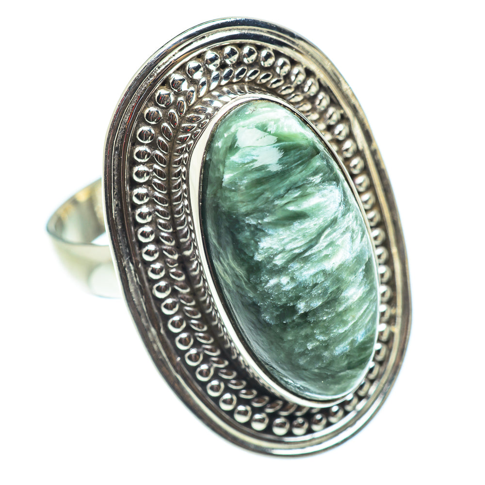 Seraphinite Rings handcrafted by Ana Silver Co - RING54815