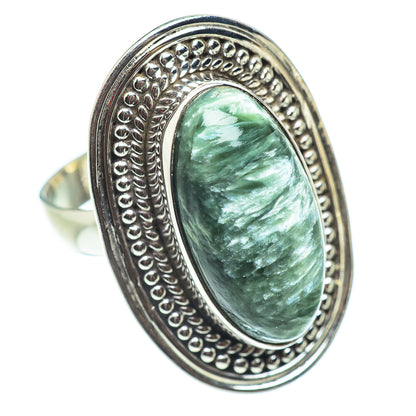 Seraphinite Rings handcrafted by Ana Silver Co - RING54815