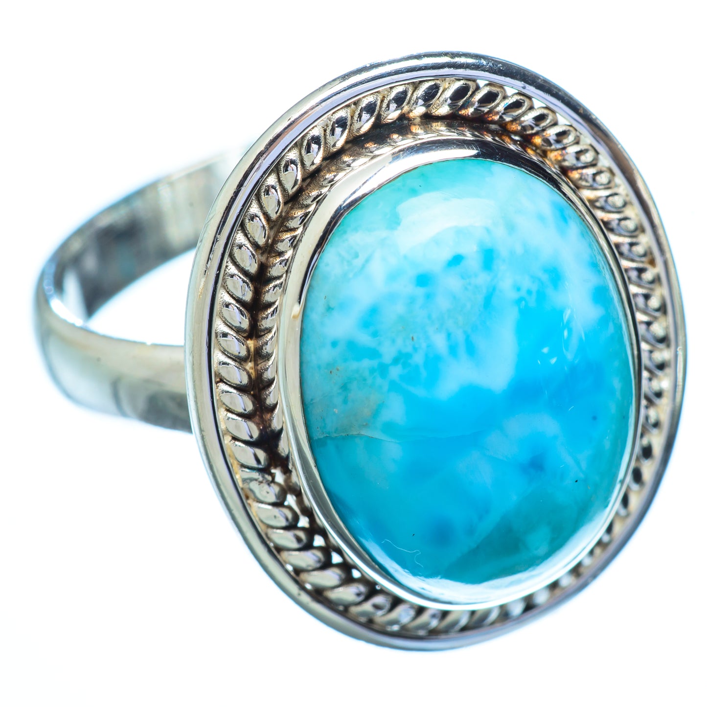 Larimar Rings handcrafted by Ana Silver Co - RING5482