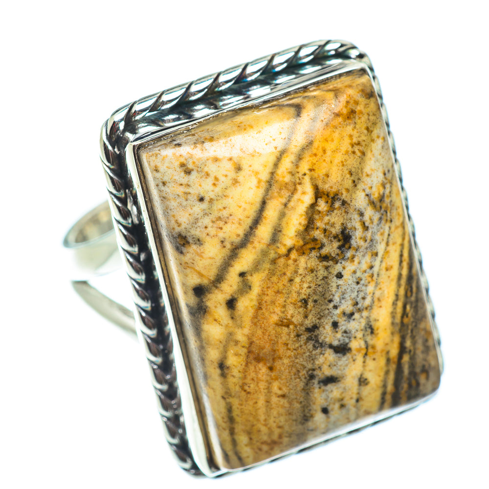 Picture Jasper Rings handcrafted by Ana Silver Co - RING54853
