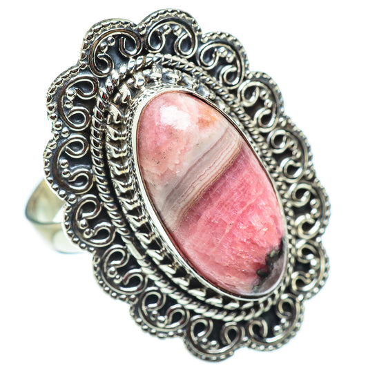 Rhodochrosite Rings handcrafted by Ana Silver Co - RING54859