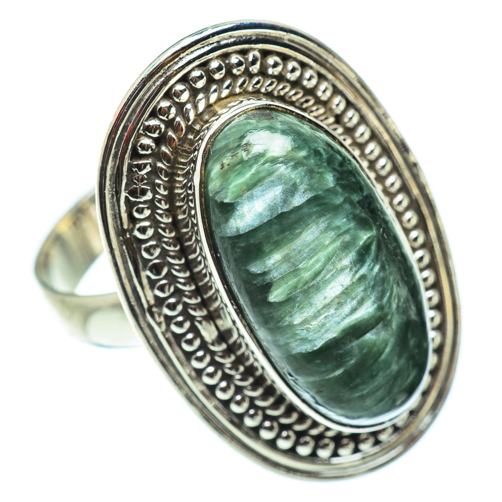 Seraphinite Rings handcrafted by Ana Silver Co - RING54901