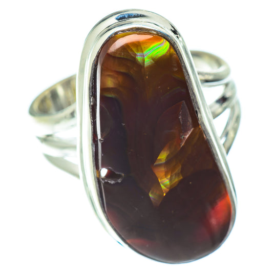 Mexican Fire Agate Rings handcrafted by Ana Silver Co - RING55025