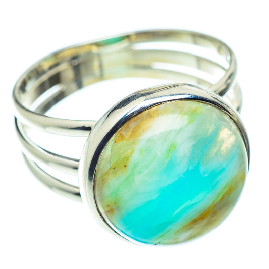 Peruvian Opal Rings handcrafted by Ana Silver Co - RING55034