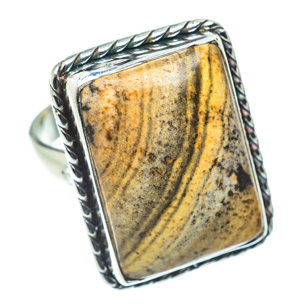 Picture Jasper Rings handcrafted by Ana Silver Co - RING55042