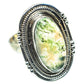 Green Moss Agate Rings handcrafted by Ana Silver Co - RING55083