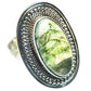 Green Moss Agate Rings handcrafted by Ana Silver Co - RING55104
