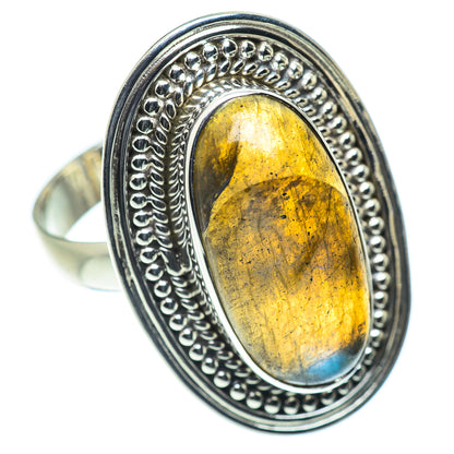 Labradorite Rings handcrafted by Ana Silver Co - RING55120