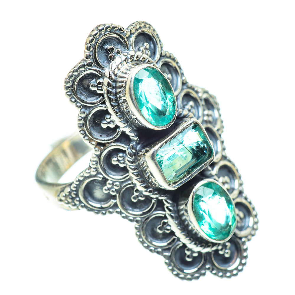 Zambian Emerald Rings handcrafted by Ana Silver Co - RING55142