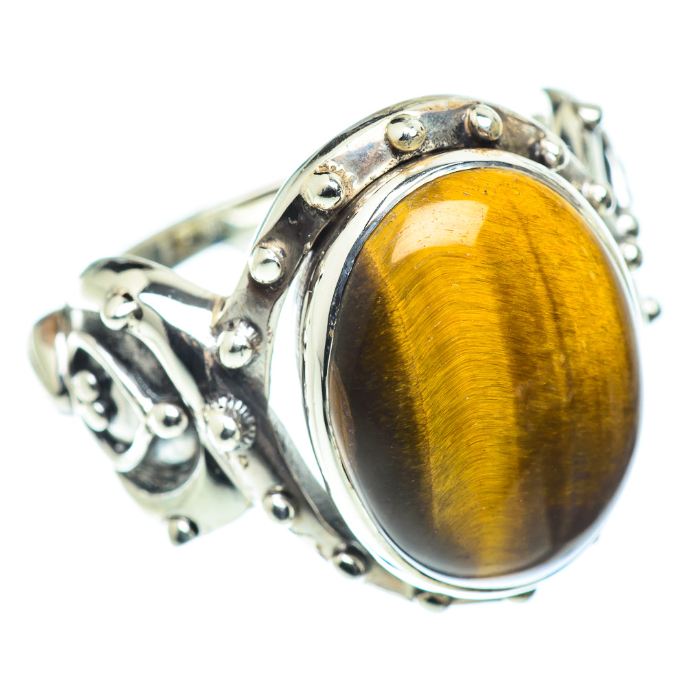 Tiger Eye Rings handcrafted by Ana Silver Co - RING55160