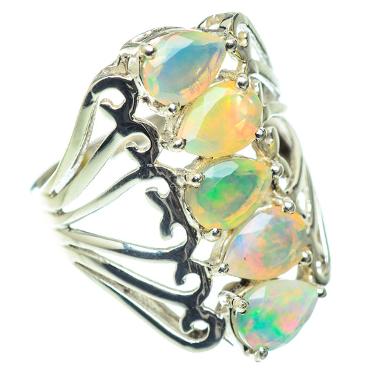 Ethiopian Opal Rings handcrafted by Ana Silver Co - RING55224