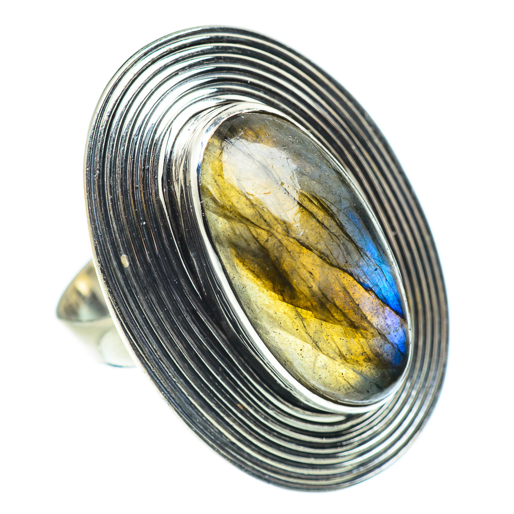 Labradorite Rings handcrafted by Ana Silver Co - RING55305