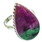 Ruby Zoisite Rings handcrafted by Ana Silver Co - RING55314