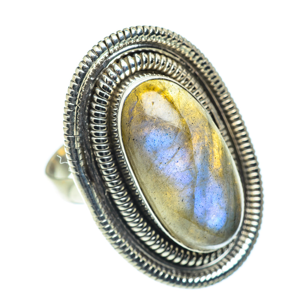 Labradorite Rings handcrafted by Ana Silver Co - RING55325