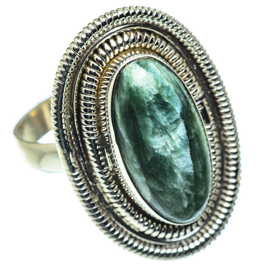 Seraphinite Rings handcrafted by Ana Silver Co - RING55327