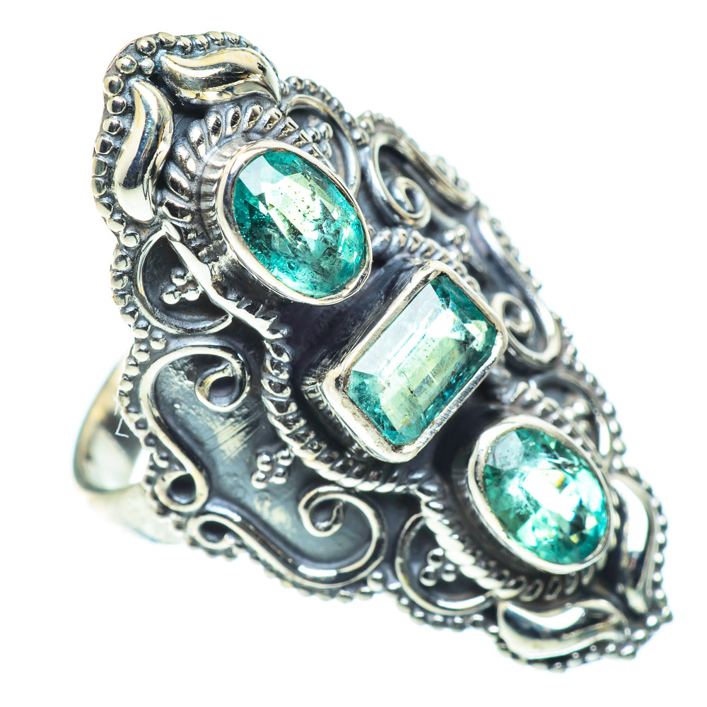 Zambian Emerald Rings handcrafted by Ana Silver Co - RING55377