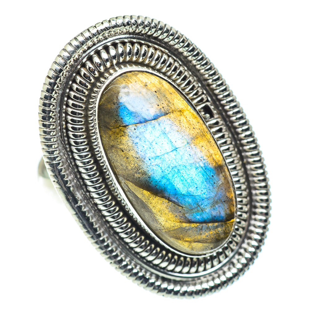 Labradorite Rings handcrafted by Ana Silver Co - RING55411