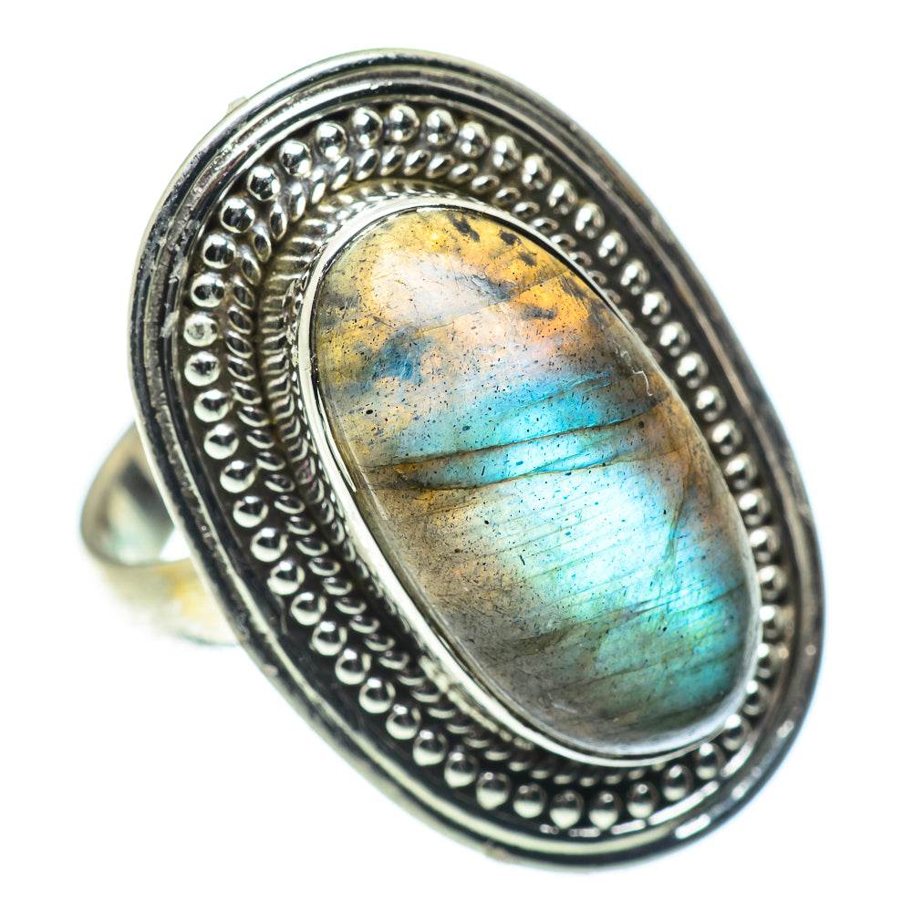 Labradorite Rings handcrafted by Ana Silver Co - RING55430