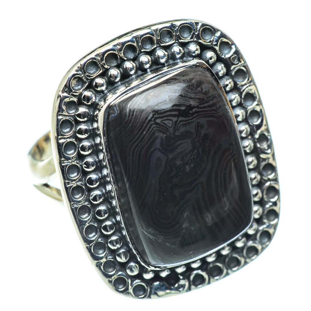 Psilomelane Rings handcrafted by Ana Silver Co - RING55449