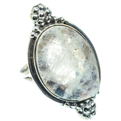 Rainbow Moonstone Rings handcrafted by Ana Silver Co - RING55479