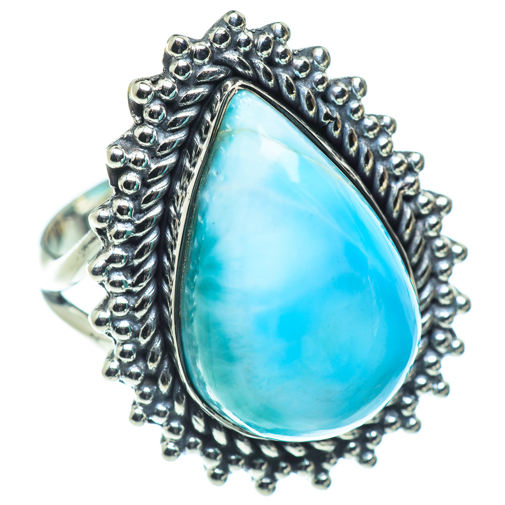 Larimar Rings handcrafted by Ana Silver Co - RING55486