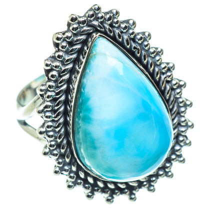 Larimar Rings handcrafted by Ana Silver Co - RING55486