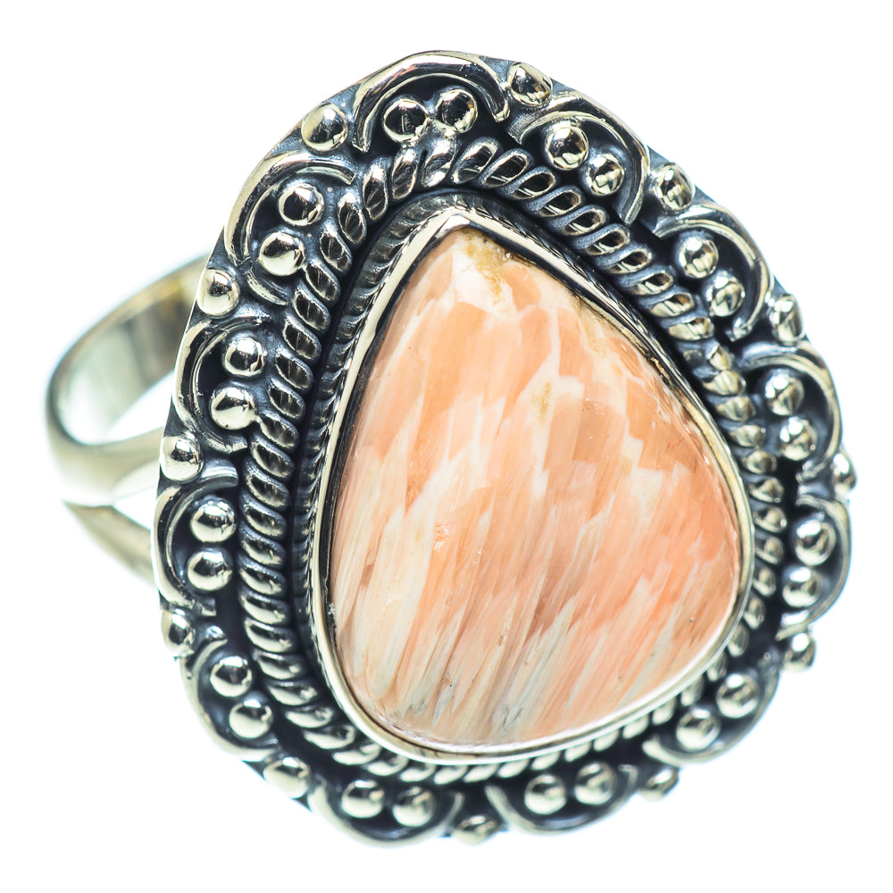 Scolecite Rings handcrafted by Ana Silver Co - RING55494