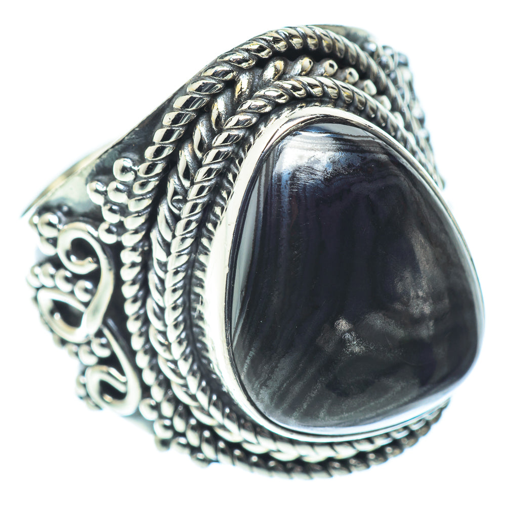 Psilomelane Rings handcrafted by Ana Silver Co - RING55524
