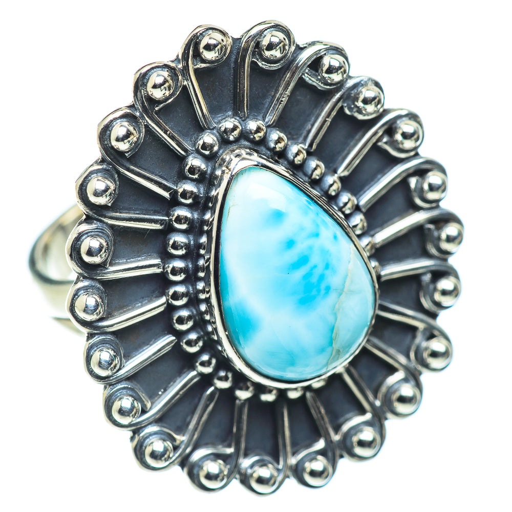 Larimar Rings handcrafted by Ana Silver Co - RING55534