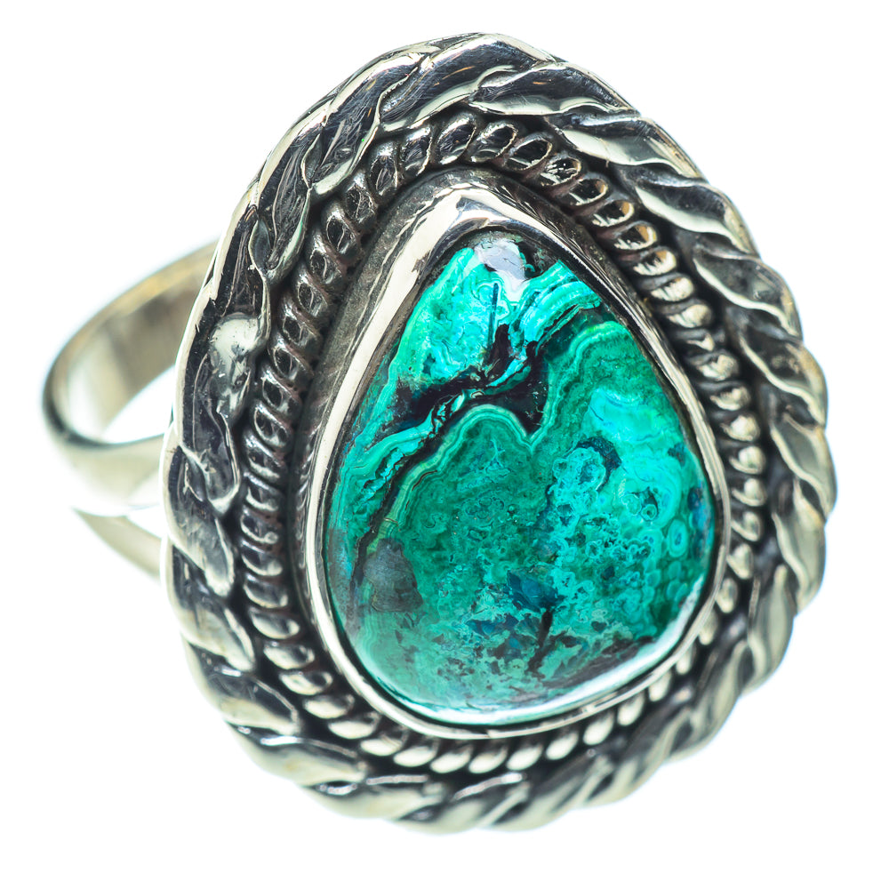 Chrysocolla Rings handcrafted by Ana Silver Co - RING55535