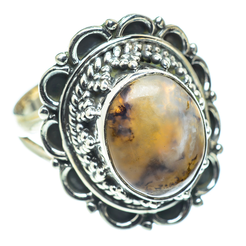 Dendritic Opal Rings handcrafted by Ana Silver Co - RING55538